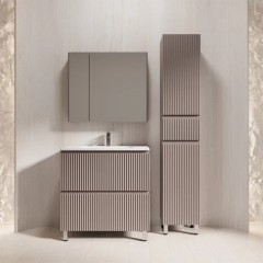 Тумба с раковиной Style Line Марокко 80 напольная тауп тёмный