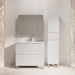 Тумба с раковиной Style Line Марокко 90 напольная белый матовый