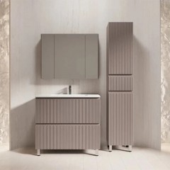 Тумба с раковиной Style Line Марокко 90 напольная тауп тёмный