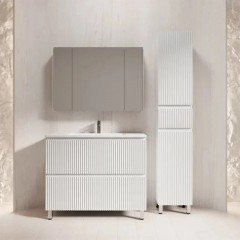 Тумба с раковиной Style Line Марокко 100 напольная белый матовый