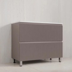 Тумба с раковиной Style Line Марокко 100 напольная тауп тёмный
