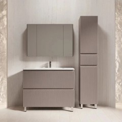 Тумба с раковиной Style Line Марокко 100 напольная тауп тёмный