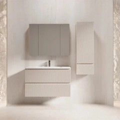 Тумба с раковиной Style Line Марокко 90 подвесная крем