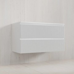 Тумба с раковиной Style Line Марокко 100 подвесная белый матовый