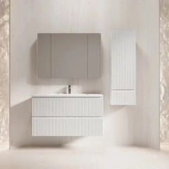 Тумба с раковиной Style Line Марокко 100 подвесная белый матовый