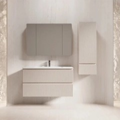 Тумба с раковиной Style Line Марокко 100 подвесная крем