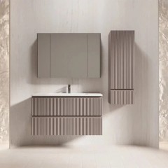 Тумба с раковиной Style Line Марокко 100 подвесная тауп тёмный