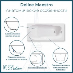 Ванна чугунная Delice France Maestro 200x85 DLR230646R