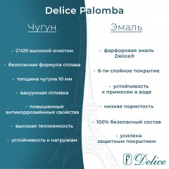 Ванна чугунная Delice France Palomba 170x70 DLR230620