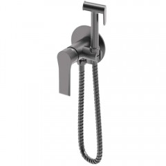 Смеситель с гигиеническим душем встраиваемый Felice 8015 Gun Metal