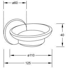 Мыльница настенная Steinberg 650 2200