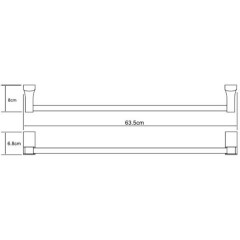 Полотенцедержатель WasserKRAFT Exter K-5230