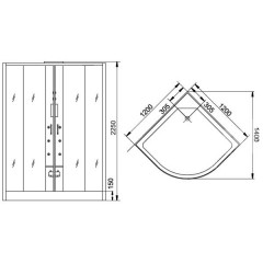 Душевая кабина Grande Home WS105 S6 BB
