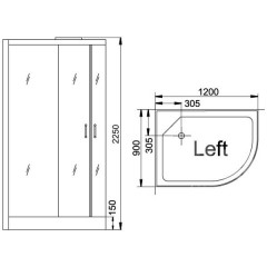 Душевая кабина Grande Home WS103R S6 WW