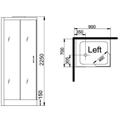 Душевая кабина Grande Home WS128R S6 BB