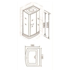 Душевая кабина Appollo TS-35W R