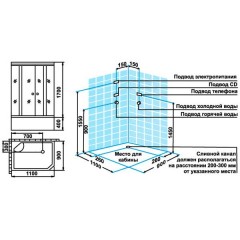 Душевая кабина Attoll A-8205-1 CWS L