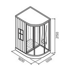 Душевая кабина Appollo AG-0201R