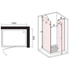 Душевой угол Sturm Arena ST-AREN1008-LTRCR1000x800x1900 L