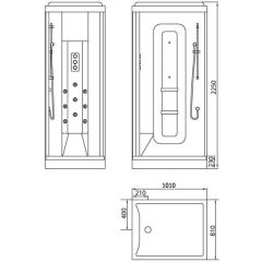 Душевая кабина Edelform Largo EF-2051T / 2062 L