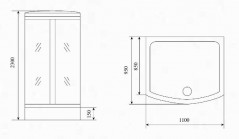Душевая кабина Timo TL-1501
