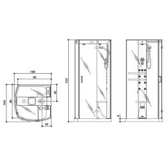 Душевая кабина Jacuzzi Mynima 90TT DX