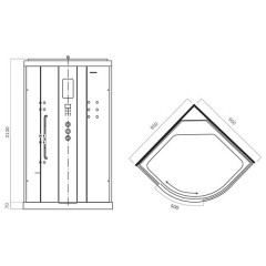 Душевая кабина Am.Pm Inspire W5AC-806-095MTE