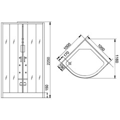 Душевая кабина Grande Home WS102 S6 WW