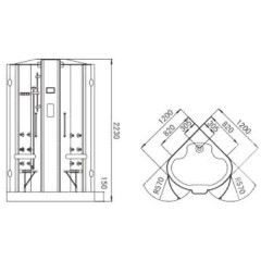 Душевая кабина Grande Home WS121T S6
