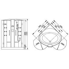 Душевая кабина Grande Home WS122T S6