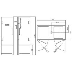 Душевая кабина Grande Home WS127T S6 B6S