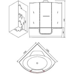 Душевая кабина Grande Home WS137-1 S6 B6S