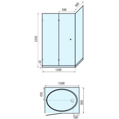 Душевая кабина Ruben Design Rubin 120 L