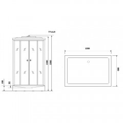Душевая кабина Niagara Lux 7711W R