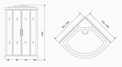 Душевая кабина Timo TL-1502