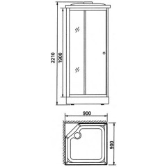 Душевая кабина Appollo GUCI-857