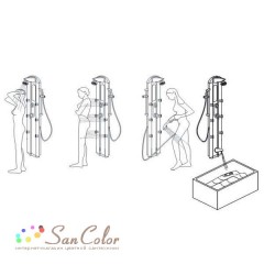 Душевая панель Gllon S2308