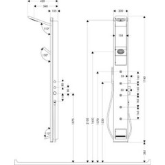 Душевая панель Hansgrohe Pharo SkyLine 26017000