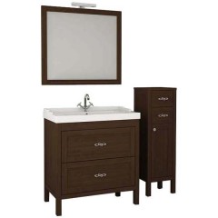 Комплект мебели ASB-Woodline Римини 80 бук тироль массив ясеня