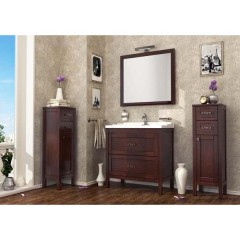 Комплект мебели ASB-Woodline Римини 80 бук тироль массив ясеня
