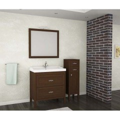 Комплект мебели ASB-Woodline Римини 80 бук тироль массив ясеня