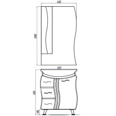 Комплект мебели Акватон Дионис 67 L