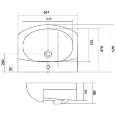 Комплект мебели Акватон Дионис 67 L