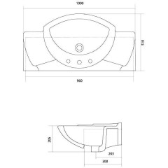 Комплект мебели Акватон Эмили 100 R