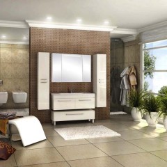 Комплект мебели Акватон Мадрид 120М 2 ящика белый