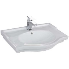 Тумба с раковиной Aquanet Валенса 70 белый матовый 00180304 + 00181675
