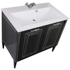 Комплект мебели Aquanet Паола 90 черный 00182134