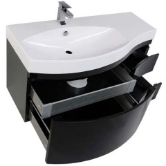 Комплект мебели Aquanet Опера 115 L черный 00169449