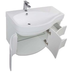 Комплект мебели Aquanet Сопрано 95 L белый 00169344
