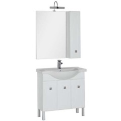 Тумба с раковиной Aquanet Стайл 85 белый 00181501 + 00177620